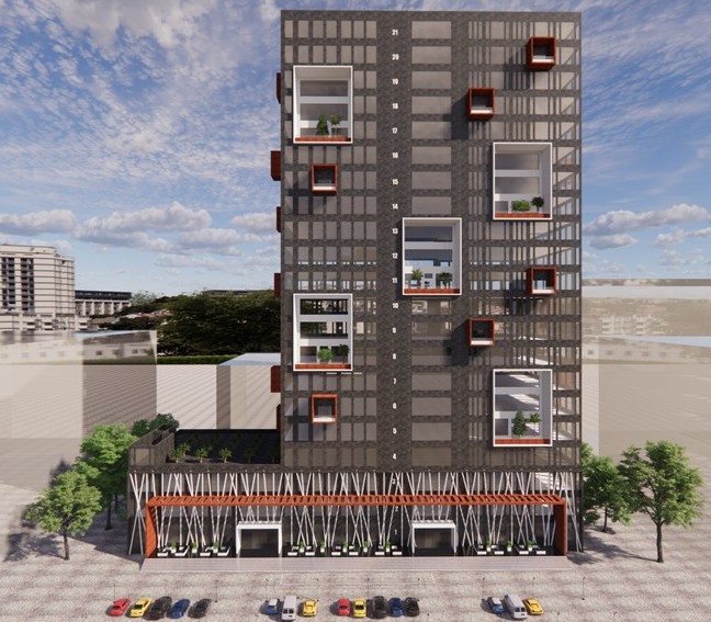 Dual road frontage design